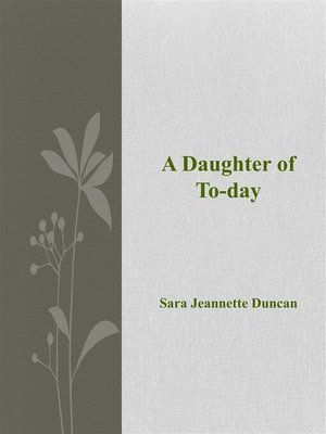 cover image of A Daughter of To-day